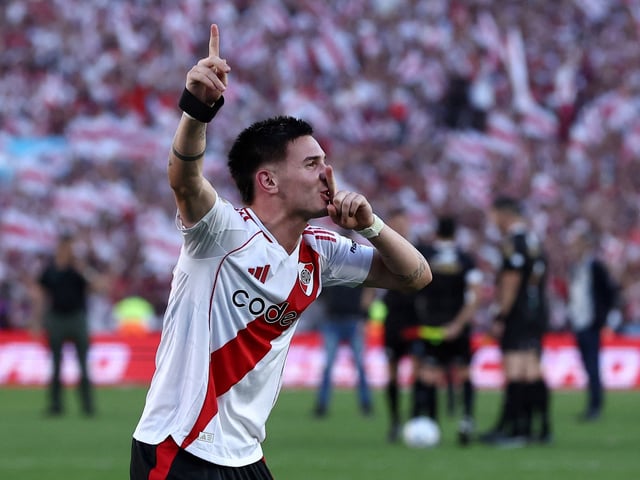 Franco Mastantuono tuvo un Superclásico consagratorio y en Europa ya se pelean por él. Foto: REUTERS/Agustin Marcarian
