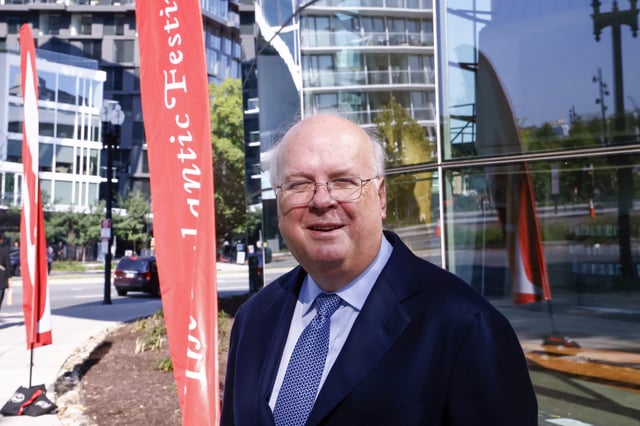 Karl Rove can be seen attending The Atlantic Festival 2024 on September 20, 2024, in Washington, D.C. (Photo by Paul Morigi/Getty Images for The Atlantic)