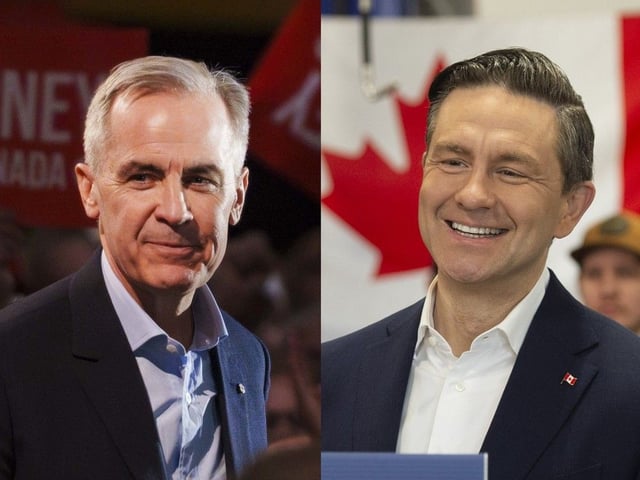 Liberal leader Mark Carney and Conservative leader Pierre Poilievre