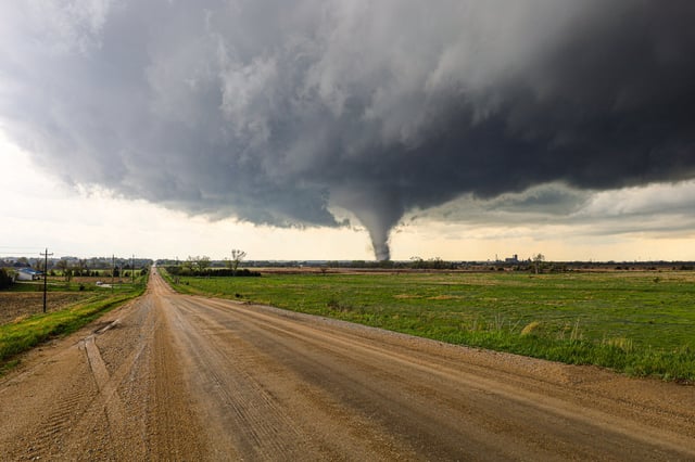 A stock image shows a tornado in Lincoln, Nebraska.