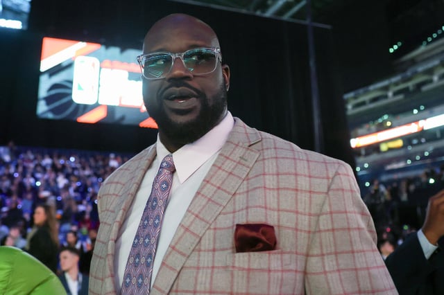 Shaquille O&#39;Neal attends the State Farm All-Star Saturday Night at Lucas Oil Stadium on February 17, 2024 in Indianapolis, Indiana.