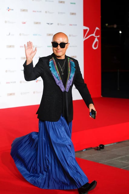 Hong Seok-cheon arrives for the opening ceremony of the 28th Busan International Film Festival in Busan, South Korea, on October 4, 2023. Photo: Getty Images
