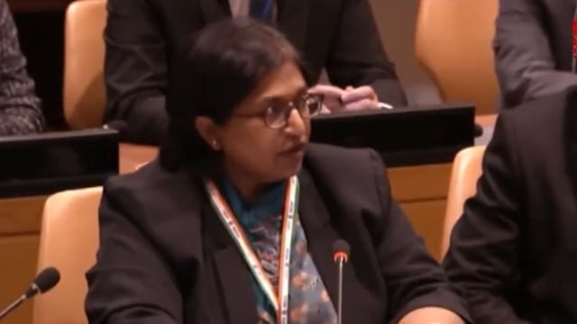 India's deputy permanent representative at the UN Yojna Patel. 