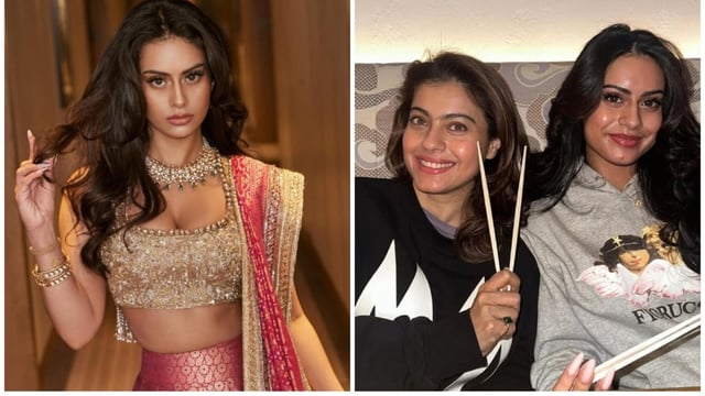 Manish Malhotra dresses Kajol's daughter Nysa Devgan in a gorgeous lehenga set. 