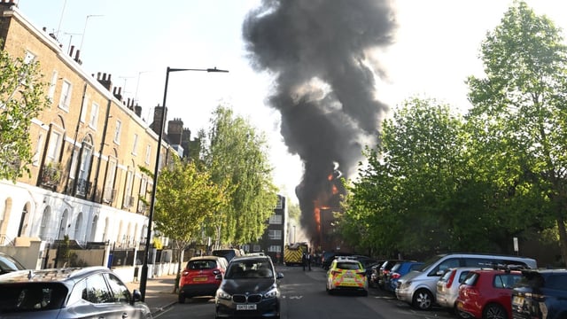 The fire resulted in a “considerable” amount of smoke
