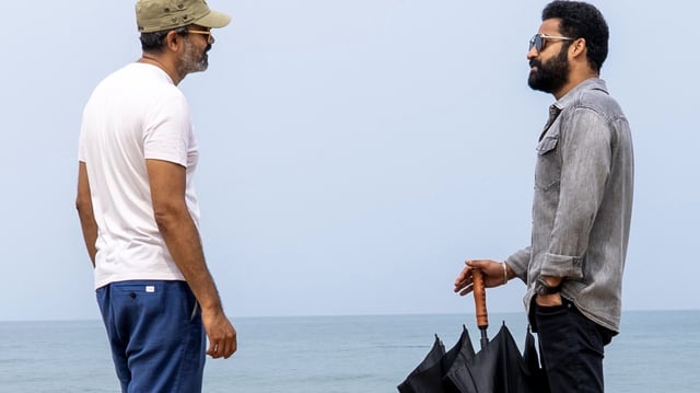 Prashanth Neel and Jr NTR have begun shooting for their upcoming project.