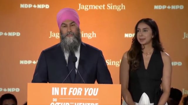 The defeat marked a dramatic fall for Jagmeet Singh, who had won a decisive victory in 2017 to become NDP leader.