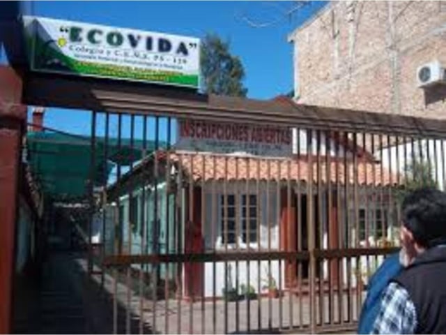 Fachada del colegio donde asistía la víctima en Godoy Cruz, Mendoza