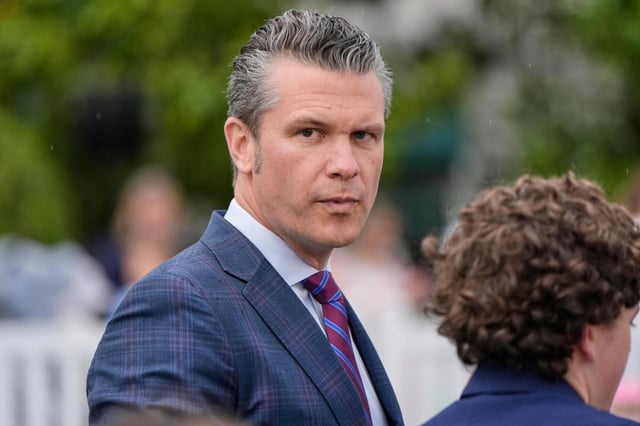 President Donald Trump signed the Pentagon’s “Women, Peace and Security” program into law in 2017 during his first term to increase the involvement of women in conflict resolution. Defense Secretary Pete Hegseth derided the initiative in a post on X, however, blaming the measure on former President Joe Biden and describing it as a distraction from the Department of Defense’s mission. (AP/Alex Brandon)