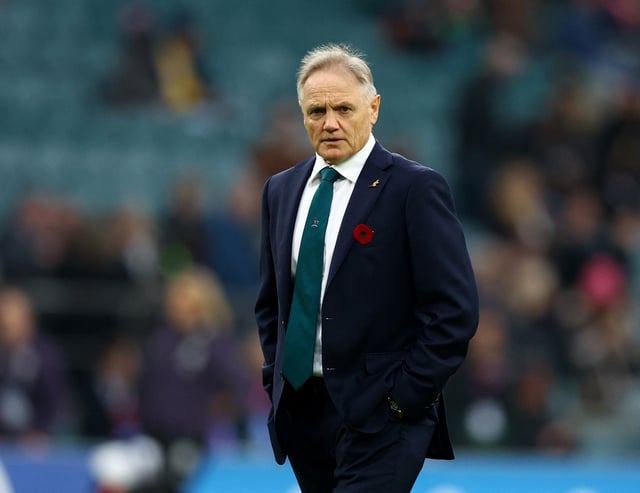 Rugby Union - Autumn Internationals - England v Australia - Allianz Stadium Twickenham, London, Britain - November 9, 2024 Australia head coach Joe Schmidt before the match Action Images via Reuters/Andrew Boyers/File Photo