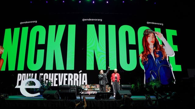 Nicki Nicole estuvo presente en la Experiencia Endeavor Argentina Sub20 en el Movistar Arena.