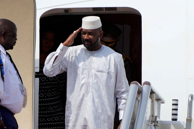 Interim President of the Republic of Mali, Assimi Goita, arrives at Beijing Capital International Airport ahead of the 2024 Summit of the Forum on China-Africa Cooperation (FOCAC) in Beijing, China, Sep. 1, 2024. Ken Ishii/Pool via REUTERS/File Photo