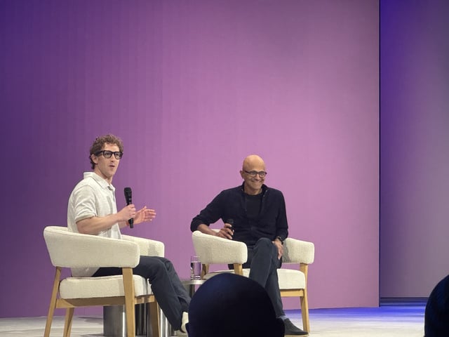 Satya Nadella and Mark Zuckberg