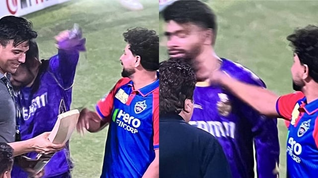 Kuldeep Yadav slapped Rinku Singh twice after DC vs KKR