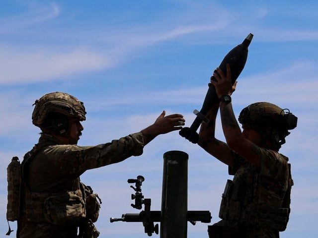 Ukraine's internal security bureau said it arrested four people after 120,000 "unusable" mortar rounds were sent to the front lines.