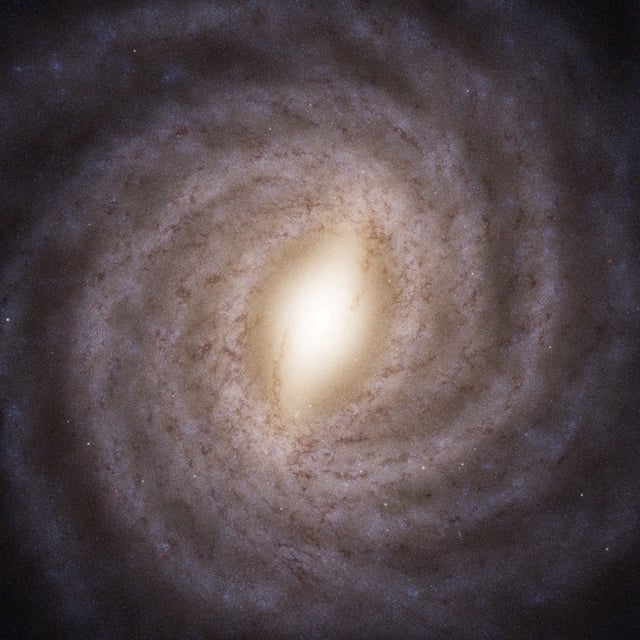 The European Space Agency's Gaia telescope has provided data to further scientists' understanding of the Milky Way galaxy, such as the ability to create this face-on model, and the stars within it.