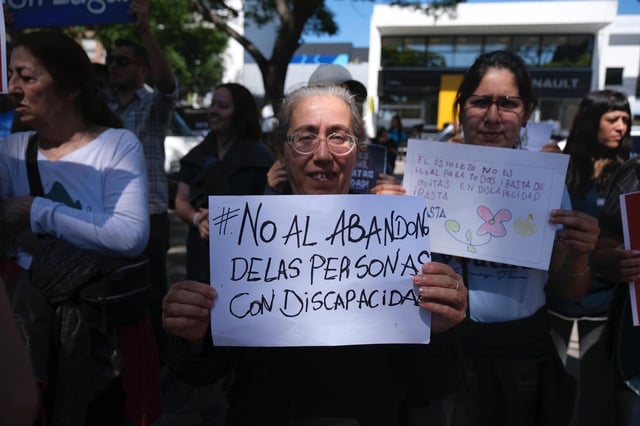 El colectivo ya se había movilizado en noviembre último en Olivos en señal de protesta por la desactualización de los aranceles