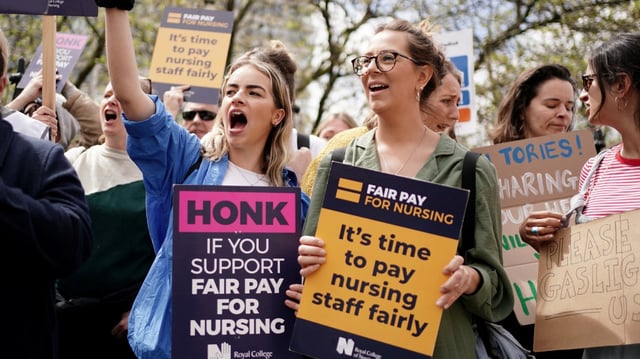 The Royal College of Nursing rejected a 5.5 per cent pay award last year