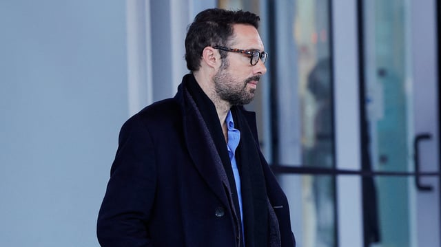 Nicolas Bedos en février 2024, lors de son jugement pour agression sexuelle.
