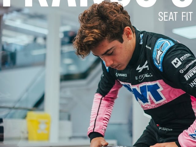 Franco Colapinto, arriba del Alpine que sueña correr en forma oficial en la próxima fecha. 