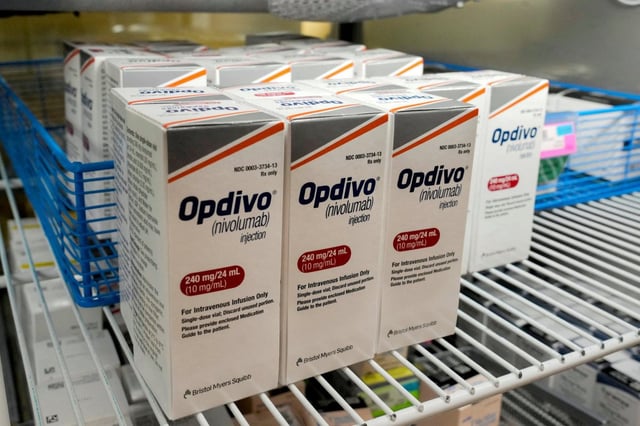 Around two in five patients who currently receive IV nivolumab, also called Opdivo, which is one of the most widely used cancer treatments, should be eligible for the new jab (Photo: REUTERS/George Frey/File Photo)