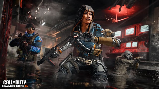 Black Ops 6 character in water