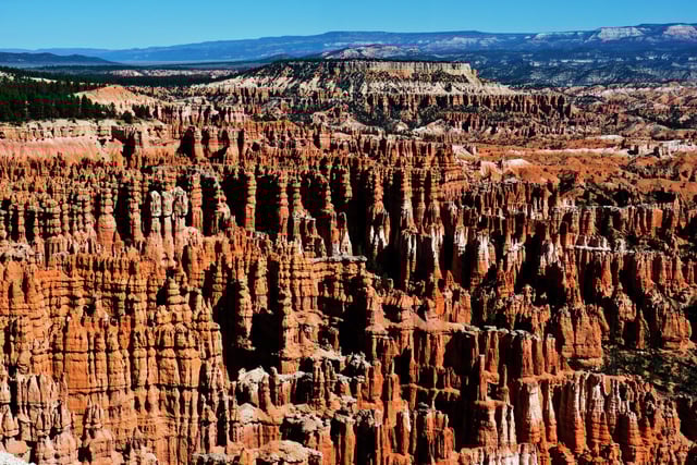 The view from Inspiration Point in Bryce Canyon National Park in Utah. 