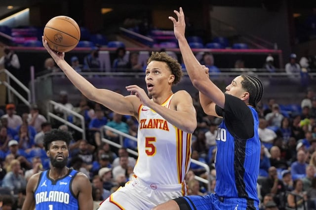 Dyson Daniels (left) has won the NBA’s Most Improved award.