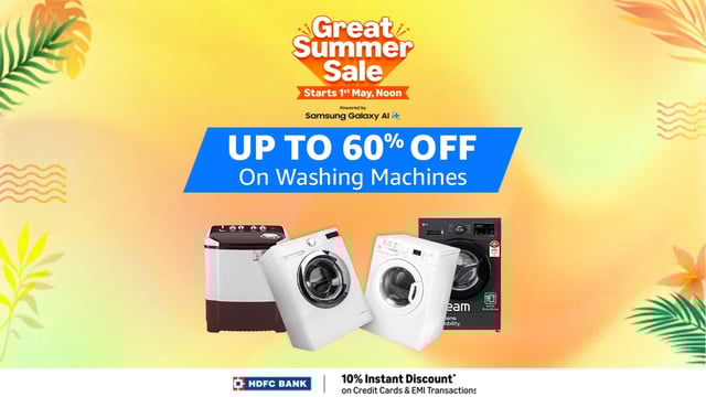 Exclusive washing machine deals for Prime Members in the Amazon Sale 2025.