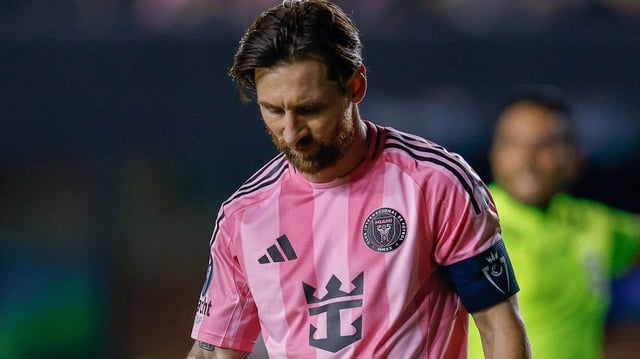 Lionel Messi nach dem verlorenem Spiel gegen Vancouver