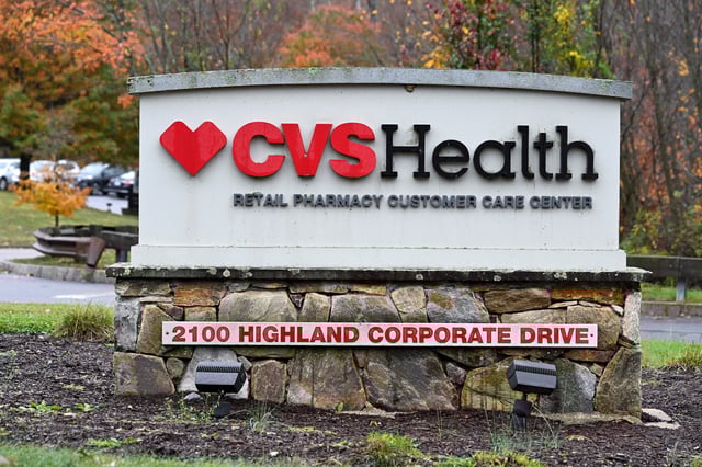 A general view shows a sign of CVS Health Retail Pharmacy Customer Care Center, at CVS headquarters of CVS Health Corp in Woonsocket, Rhode Island, U.S. October 30, 2023. REUTERS/Faith Ninivaggi/File Photo