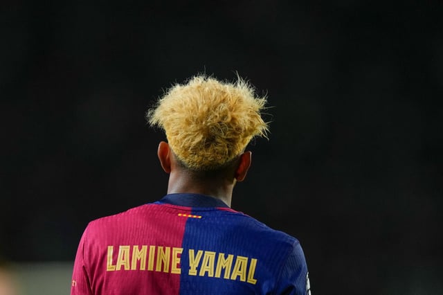 Lamine Yamal, en el partido contra el Inter.