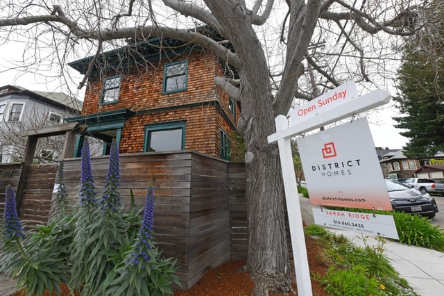 A realtor sign welcomes visitors to a home for sale on the 2000 block of Fulton Street in Berkeley, Calif., on Saturday, March 22, 2025. (Jose Carlos Fajardo/Bay Area News Group)