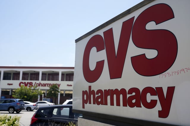 FILE - The exterior view of a CVS branch is shown on Tuesday, May 16, 2023, in Pasadena, Calif. (AP Photo/Marcio Jose Sanchez)
