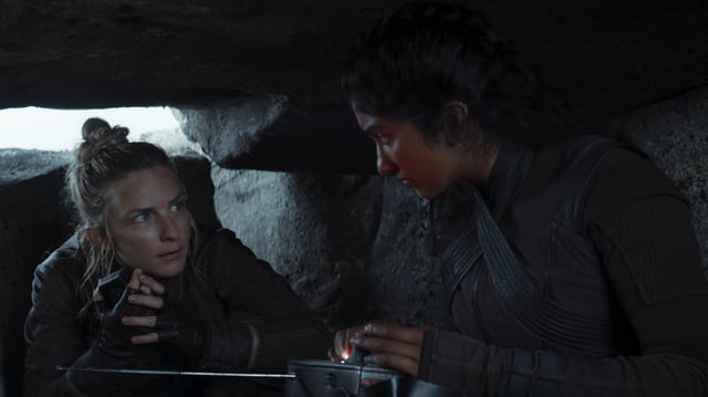 Vel Sartha (Faye Marsay) and Cinta Kaz (Varada Sethu) in Lucasfilm's ANDOR