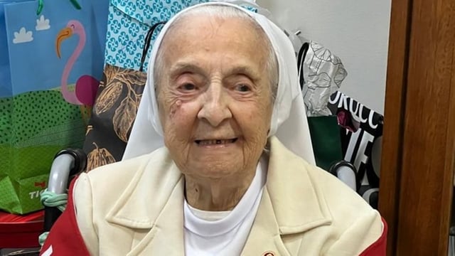 Nun Inah Canabarro Lucas was aged 116.