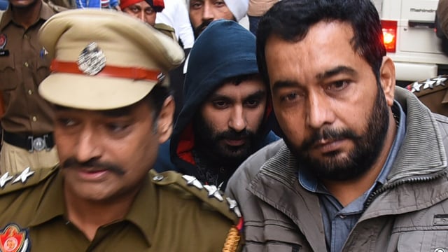Jagtar Singh Johal, centre, has been detained since he was arrested in India in 2017