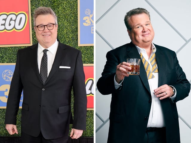 Eric Stonestreet in March 2025 (left) and as Cam on "Modern Family."