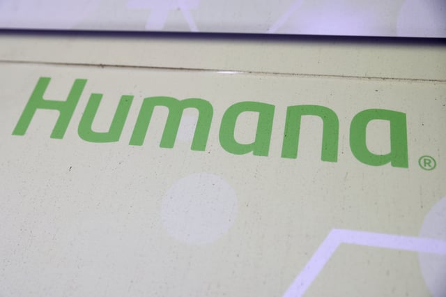 Signage for Humana Inc. is pictured at a health facility in Queens, New York City, U.S., November 30, 2021. REUTERS/Andrew Kelly