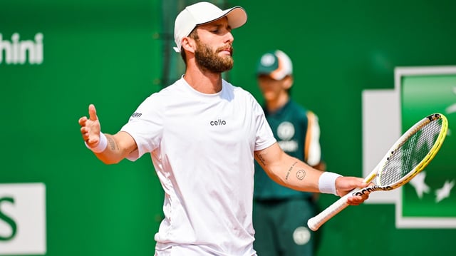 Corentin Moutet la semaine passée au tournoi de Madrid.