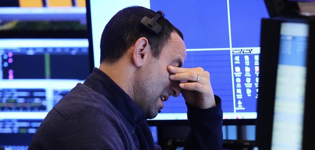 Händler auf dem Parkett der New Yorker Börse