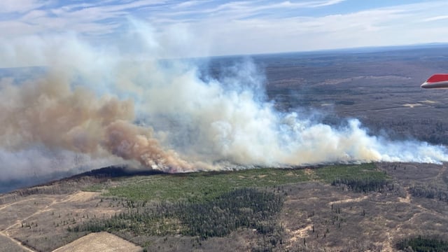 The B.C. Wildfire Service says two wildfires near Tumbler Ridge have merged and are pushing toward Highway 52 North, while three others have been contained as of May 1, 4 p.m. PT.
