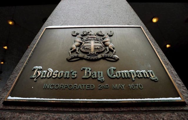 A Hudson Bay Company store in Toronto is shown on Monday, January 27, 2014. 
