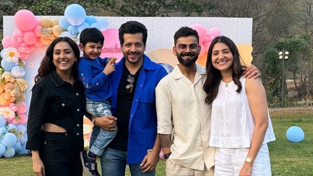 Virat also took to Instagram to pen a special birthday wish for Anushka along with a cute picture of them together from the party. 