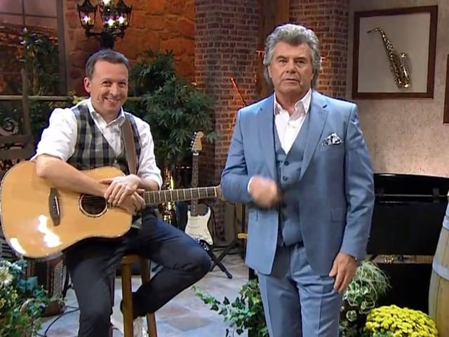 Ärger beim "Schlager-Spaß": Georg Spitaler (l.) hört nicht auf Andy Borg.