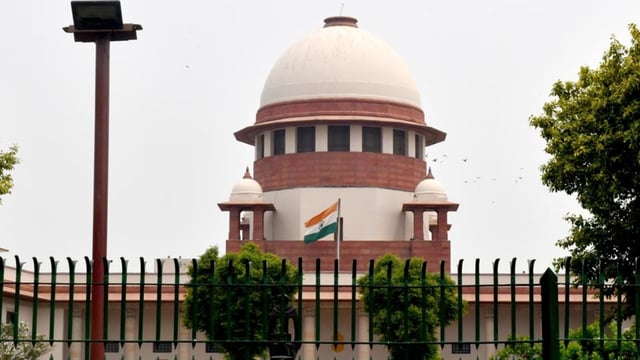 The Supreme Court building in New Delhi.