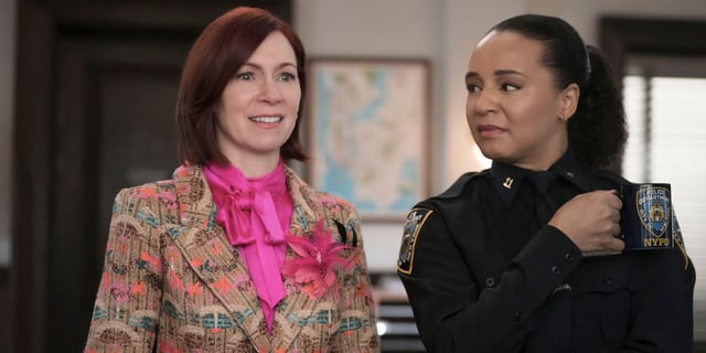 Carrie Preston and Carra Patterson in Elsbeth Season 2 Episode 14