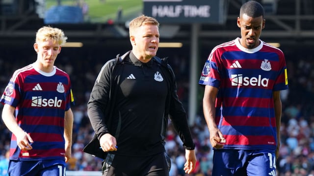 Newcastle’s stronger position should make it easier for Howe to keep players like Gordon, left, and Isak