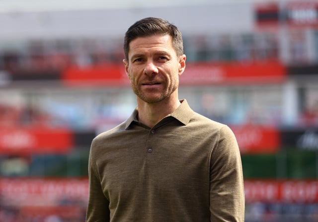 Soccer Football - Bundesliga - Bayer Leverkusen v FC Augsburg - BayArena, Leverkusen, Germany - April 26, 2025 Bayer Leverkusen coach Xabi Alonso is seen at the stadium before the match REUTERS/Thilo Schmuelgen/ File Photo