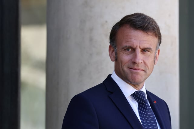 Le président français Emmanuel Macron au Palais de l’Élysée à Paris, France, le 29 avril 2025.